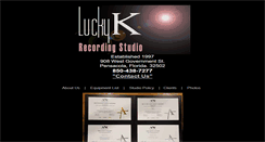Desktop Screenshot of luckykstudio.com